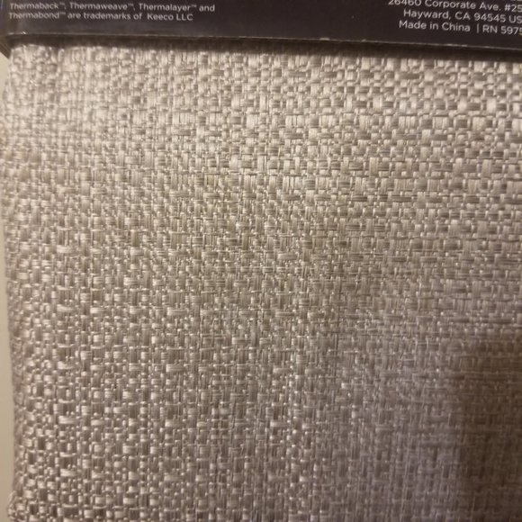 Eclipse Blackout 40x63 Desmond Flax Basketweave Grommet Gold Tan Curtain - Picture 8 of 8